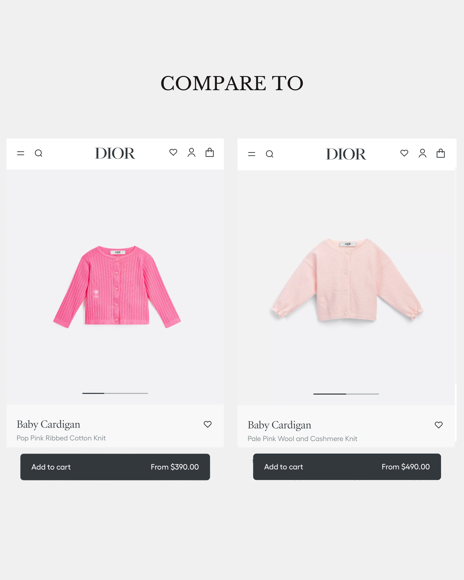 Dior Baby Cardigan