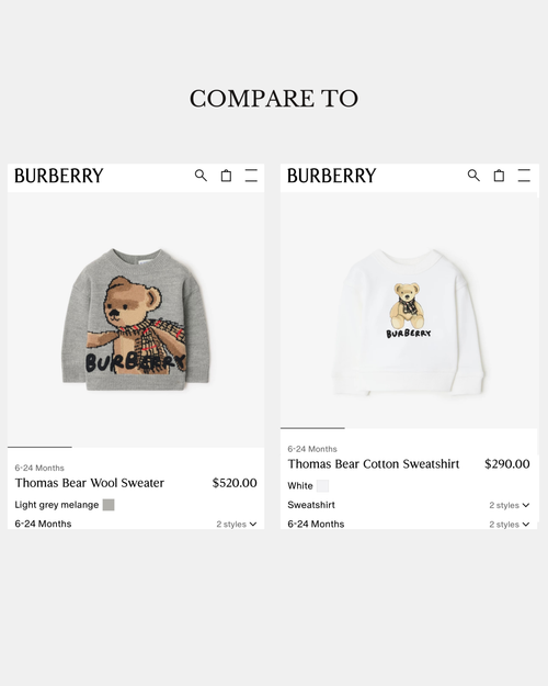 Burberry White Sweater - 9 Months